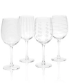 MIKASA GLASSWARE, SET OF 4 CHEERS WHITE WINE GLASSES