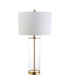 Jonathan Y Collins Glass Led Table Lamp In Clchrome