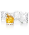 BORMIOLI ROCCO LOUNGE DOUBLE OLD FASHIONED GLASSES, SET OF 4