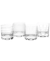 Mikasa Clear Cheers Double Old Fashioned Glasses, Set Of 4