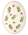 Euro Ceramica Natal Medium Oval Platter In Multicolor