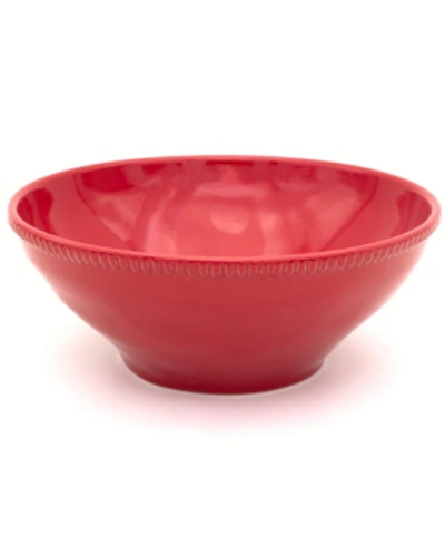 Euro Ceramica Algarve Red Salad Bowl