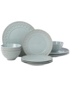 Lenox Chelse Muse Floral 12-pc. Dinnerware Set, Service For 4 In Light Blue