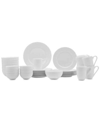 Mikasa Tate 40-pc. Dinnerware Set, Service For 8 In White