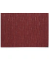 Chilewich Mini Basketweave Placemat, 14" X 19" In Cranberry