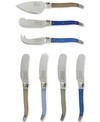 FRENCH HOME LAGUIOLE 7-PC. CREAM & BLUE CHEESE KNIFE & SPREADER SET