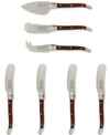 French Home Laguiole 7-pc. Pakkawood Cheese Set