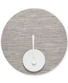 Chilewich Bamboo 15" Round Placemat In Chalk