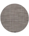 CHILEWICH BASKETWEAVE WOVEN VINYL ROUND PLACEMAT