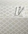 Lenox Laurel Leaf 70" X 104" Oval Tablecloth In Platinum