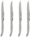 FRENCH HOME LAGUIOLE STAINLESS STEEL STEAK KNIVES, SET OF 4