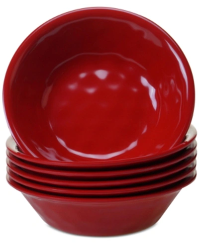 Certified International Melamine 22oz Set Of 6 All Purpose Bowl
