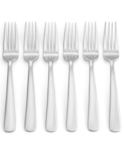Oneida Set Of 6 Aptitude Salad Forks In White