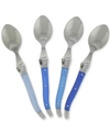 French Home Laguiole Shades Of Blue Coffee Spoons, Set Of 4 In Blues