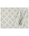Lenox Laurel Leaf Placemat 19" X 13" In Silver