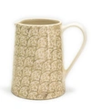 EURO CERAMICA CHLOE BEIGE FLORAL 2 LITER ACCENT PITCHER