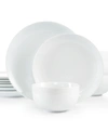 THE CELLAR 12 PC. COUPE DINNERWARE SET, SERVICE FOR 4, CREATED FOR MACY'S