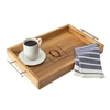 CATHY'S CONCEPTS PERSONALIZED ACACIA TRAY WITH METAL HANDLES