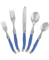 FRENCH HOME LAGUIOLE 20-PIECE FRENCH BLUE FLATWARE SET, SERVICE FOR 4