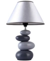 All The Rages Simple Designs Shades Of Gray Ceramic Stone Table Lamp In Gray