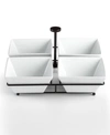 The Cellar Whiteware Serveware 4 Section Condiment Dish, Exclusively At Macy's