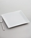 THE CELLAR WHITEWARE SQUARE SALAD PLATE, CREATED FOR MACY'S