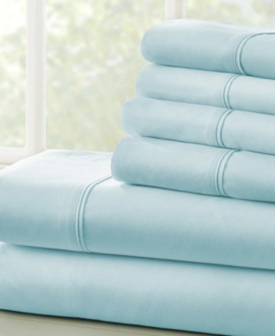 Ienjoy Home Solids In Style 6-pc. Sheet Set, California King In Aqua