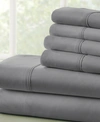 IENJOY HOME SOLIDS IN STYLE BY THE HOME COLLECTION 6 PIECE BED SHEET SET, KING