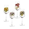 Portmeirion Portmeiron Botanic Garden Wine Glasses, Set Of 4 In White/multi