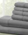 Ienjoy Home Solids In Style 6-pc. Sheet Set, Full In Gray