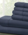 Ienjoy Home Solids In Style 6-pc. Sheet Set, King In Navy