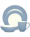 Noritake Colorwave Rim 4 Piece Place Setting In Ice