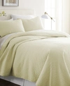 Ienjoy Home Herringbone Quilted Coverlet Set, Queen In Yellow