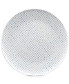 Noritake Hammock Coupe Dots Dinner Plate In Blue