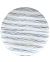 Noritake Hammock Coupe Stripes Dinner Plate In Blue