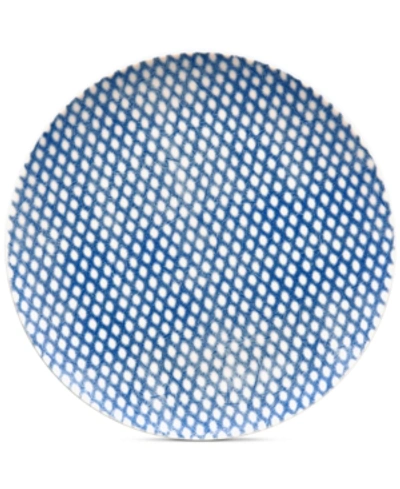 Noritake Hammock Coupe Dots Salad Plate In Blue