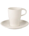 Villeroy & Boch Coffee Passion Collection Doppio Espresso Cup & Saucer Set In White