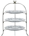 GODINGER SERVEWARE, DUBLIN 3-TIER SERVING RACK