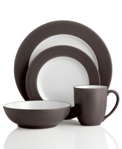 Noritake Colorwave Rim 4 Piece Place Setting In Chocolate