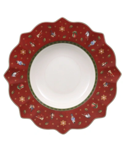 VILLEROY & BOCH TOY'S DELIGHT RED RIM SOUP BOWL