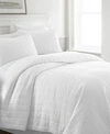 Ienjoy Home Ultra Soft Square Pattern Quilted Coverlet Set, Full/queen In White