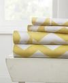 Ienjoy Home The Boho & Beyond Premium Ultra Soft Pattern 4-pc. Sheet Set, California King In Yellow Soft Arrows