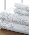 Ienjoy Home The Timeless Classics By Home Collection Premium Ultra Soft Pattern 4 Piece Bed Sheet Set - Cal King In Grey Soft Vines