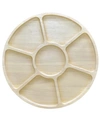 Noritake Hammock Wood Divided Server In Wood