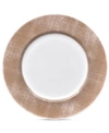 Noritake Hammock Round Platter In Khaki