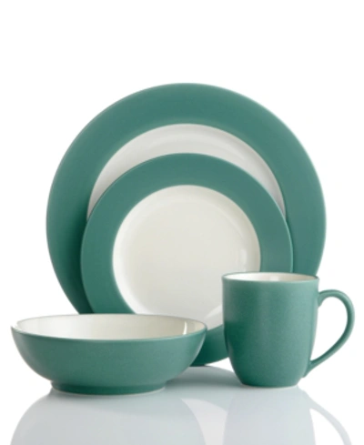 Noritake Colorwave Rim 4 Piece Place Setting In Turquoise