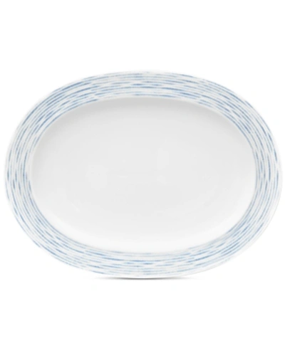 Noritake Hammock Oval Platter In Blue