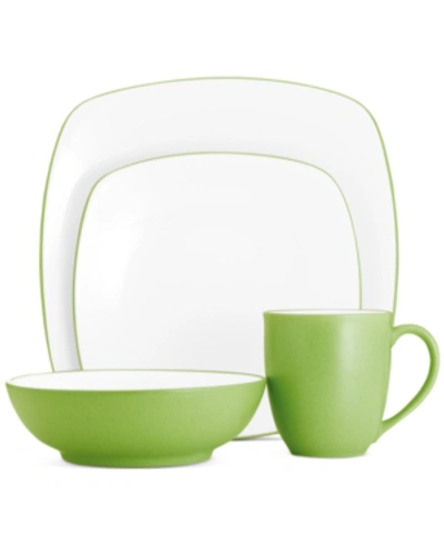 Noritake Colorwave Square 4 Piece Place Setting In Apple