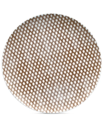 Noritake Hammock Coupe Dots Salad Plate In Khaki