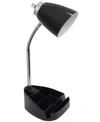 ALL THE RAGES LIMELIGHT'S GOOSENECK ORGANIZER DESK LAMP WITH IPAD TABLET STAND BOOK HOLDER AND CHARGING OUTLET